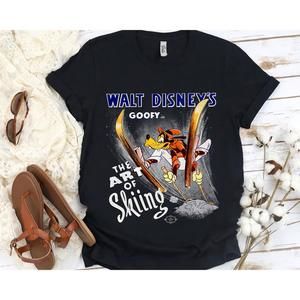 Disney Goofy In The Art Of Skiing Magic Kingdom T Shirt